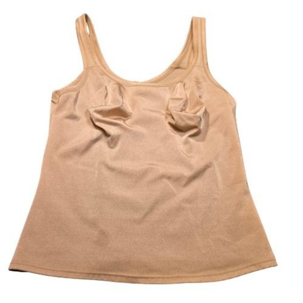 Vintage Body by Nancy Ganz XL Camisole Nude Tan Shapewear Tank Top 03310